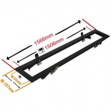 Πλαίσιο για Χωνευτό Γραμμικό Φωτιστικό LED 150cm Μαύρο 21-1501